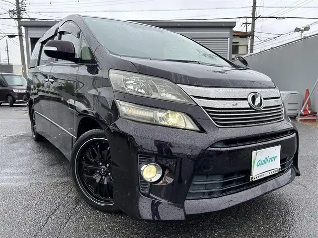トヨタ ヴェルファイア 2．4Z 愛知県 2012(平24)年 4.7万km ボルドーマイカメタリック ワンオーナー/福祉車両/ALPINEナビ（VIE-X088V)/・AM/FM/CD/DVD/Bluetooth/・フルセグテレビ/フリップダウンモニター/両側パワースライド/バックカメラ/ドライブレコーダー/ETC/オートエアコン/オートライト/プッシュスタートボタン/スマートキー/スペアキー/クリアランスソナー/社外19インチアルミホイル/純正フロアマット/保証書/取扱説明書