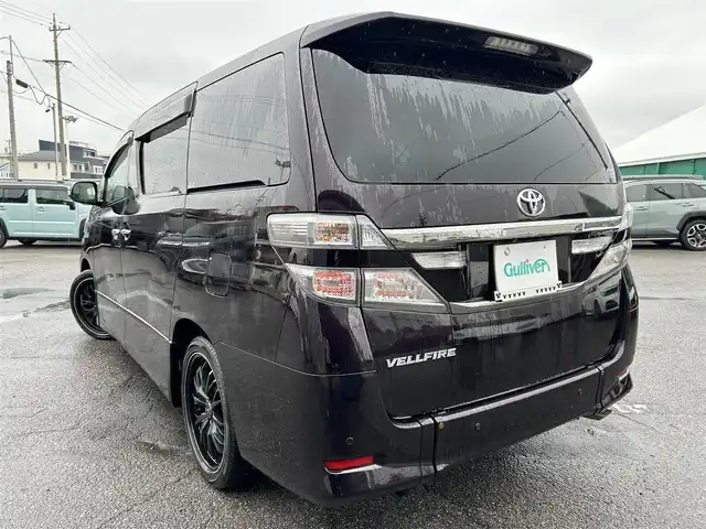 トヨタ ヴェルファイア 2．4Z 愛知県 2012(平24)年 4.7万km ボルドーマイカメタリック ワンオーナー/福祉車両/ALPINEナビ（VIE-X088V)/・AM/FM/CD/DVD/Bluetooth/・フルセグテレビ/フリップダウンモニター/両側パワースライド/バックカメラ/ドライブレコーダー/ETC/オートエアコン/オートライト/プッシュスタートボタン/スマートキー/スペアキー/クリアランスソナー/社外19インチアルミホイル/純正フロアマット/保証書/取扱説明書