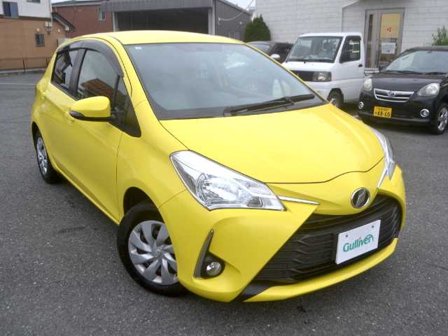 トヨタ ヴィッツ F 宮城県 2017(平29)年 4.2万km ルミナスイエロー /純正メモリーナビ/Bluetooth/フルセグテレビ/CD/DVD/バックカメラ/ビルトインETC/前後ドライブレコーダー/フォグランプ/キーレス/スペアキー/フロアマット/ドアバイザー/
