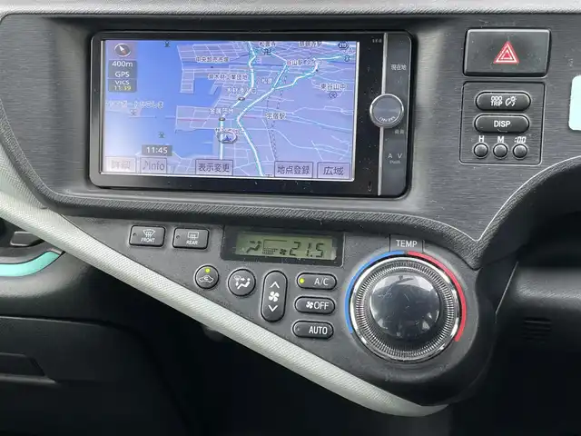 トヨタ アクア S 石川県 2012(平24)年 7.6万km 白 ワンオーナー/社外ＳＤナビ/フルセグＴＶ/ＣＤ/ＤＶＤ/バックカメラ/ETC/フロアマット/ドアバイザー/１６インチアルミ/スマートキー/オートライト