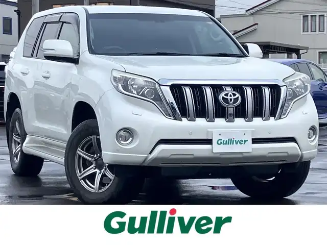 トヨタ ランドクルーザー プラド TX Lパッケージ 道南・函館 2016(平28)年 6.8万km ホワイトパールクリスタルシャイン /純正ナビ//フルセグTV//寒冷地仕様//バックカメラ//シートヒーター//ETC//パワーシート//コーナーセンサー//クルーズコントロール//オートライト//HIDヘッドライト//ステアリングスイッチ
