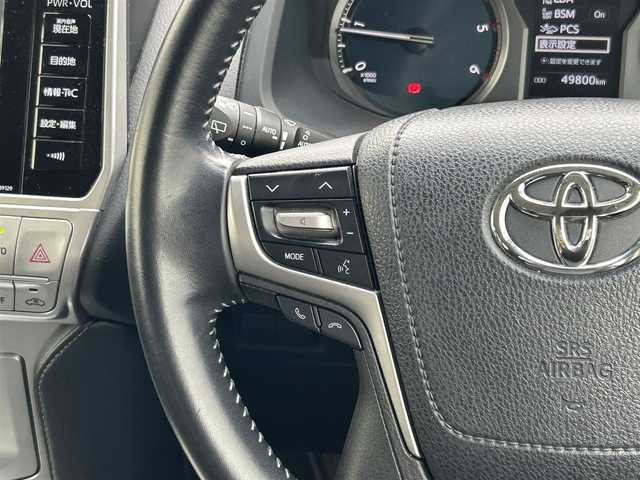 トヨタ ランドクルーザー プラド TX Lパッケージ 滋賀県 2018(平30)年 5万km ホワイトパールクリスタルシャイン ディーゼル/4WD(F4)/6速AT/純正ナビ【B9129】/（フルセグ/AM/FM/CD/DVD/Bluetooth/USB/SD）/プリクラッシュブレーキアシスト	/ブレーキアシスト	/ヒルスタート（坂道発進）アシスト	/ブラインドスポットモニター/レーンキープアシスト	/バックカメラ前/後/360°カメラ（フロント/サイド/バック）/ETC/レーダークルーズ/オートハイビーム/フロント・リアエアロ/ヘッドライトウォッシャー/前後コーナーセンサー/センターデフフロック/シートヒーターD/N席/ベンチレーションD/N席/MTモード付AT/D/N席パワーシート/電動格納サードシート/19インチ純正AW/ウッドコンビステアリング/テレビキャンセラー/横滑り防止/純正エンジンスターター/USBポート/純正マット/プッシュスタート/ウィンカーミラー/電動格納ミラー