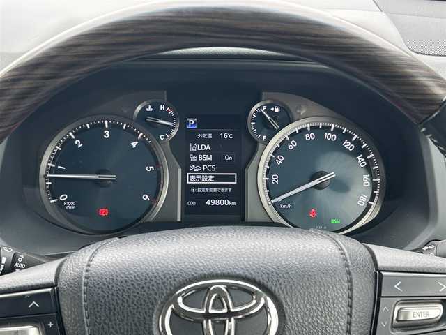 トヨタ ランドクルーザー プラド TX Lパッケージ 滋賀県 2018(平30)年 5万km ホワイトパールクリスタルシャイン ディーゼル/4WD(F4)/6速AT/純正ナビ【B9129】/（フルセグ/AM/FM/CD/DVD/Bluetooth/USB/SD）/プリクラッシュブレーキアシスト	/ブレーキアシスト	/ヒルスタート（坂道発進）アシスト	/ブラインドスポットモニター/レーンキープアシスト	/バックカメラ前/後/360°カメラ（フロント/サイド/バック）/ETC/レーダークルーズ/オートハイビーム/フロント・リアエアロ/ヘッドライトウォッシャー/前後コーナーセンサー/センターデフフロック/シートヒーターD/N席/ベンチレーションD/N席/MTモード付AT/D/N席パワーシート/電動格納サードシート/19インチ純正AW/ウッドコンビステアリング/テレビキャンセラー/横滑り防止/純正エンジンスターター/USBポート/純正マット/プッシュスタート/ウィンカーミラー/電動格納ミラー