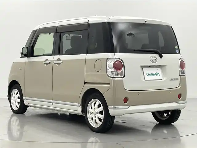 ダイハツ ムーヴ キャンバス X メイクアップ リミテッド SAⅢ 熊本県 2018(平30)年 2.8万km パールホワイトⅢ/ナチュラルベージュマイカメタリック 2トーン 禁煙車　/純正ナビNMZK-W69D2（ＣＤ・ＤＶＤ・フルセグ・ＢＴ・ＳＤ・ＵＳＢ）/全周囲カメラ　/ＥＴＣ　/両側パワースライドドア　/衝突軽減ブレーキ　/横滑り防止　/アイドリングストップ/純正フロアマット　/オートライト/フォグライト/スマートキー/プッシュスタート/保証書/取扱説明書
