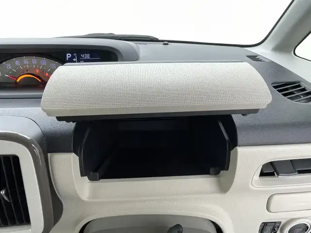 ダイハツ ムーヴ キャンバス X メイクアップ リミテッド SAⅢ 熊本県 2018(平30)年 2.8万km パールホワイトⅢ/ナチュラルベージュマイカメタリック 2トーン 禁煙車　/純正ナビNMZK-W69D2（ＣＤ・ＤＶＤ・フルセグ・ＢＴ・ＳＤ・ＵＳＢ）/全周囲カメラ　/ＥＴＣ　/両側パワースライドドア　/衝突軽減ブレーキ　/横滑り防止　/アイドリングストップ/純正フロアマット　/オートライト/フォグライト/スマートキー/プッシュスタート/保証書/取扱説明書
