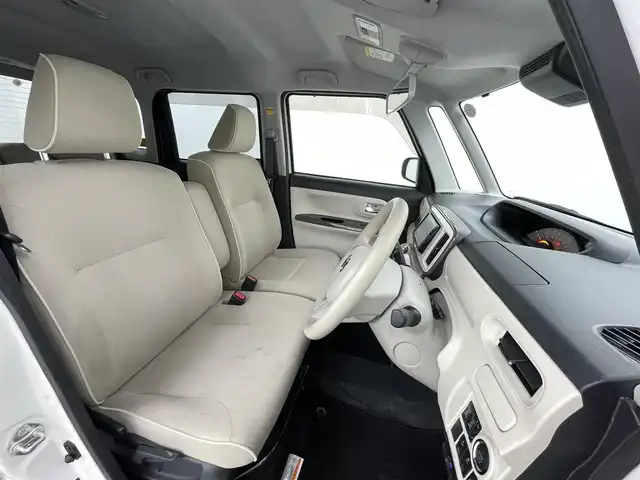 ダイハツ ムーヴ キャンバス X メイクアップ リミテッド SAⅢ 熊本県 2018(平30)年 2.8万km パールホワイトⅢ/ナチュラルベージュマイカメタリック 2トーン 禁煙車　/純正ナビNMZK-W69D2（ＣＤ・ＤＶＤ・フルセグ・ＢＴ・ＳＤ・ＵＳＢ）/全周囲カメラ　/ＥＴＣ　/両側パワースライドドア　/衝突軽減ブレーキ　/横滑り防止　/アイドリングストップ/純正フロアマット　/オートライト/フォグライト/スマートキー/プッシュスタート/保証書/取扱説明書