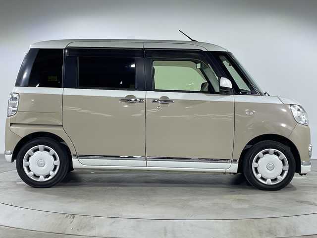 ダイハツ ムーヴ キャンバス G メイクアップ SA Ⅲ 福岡県 2018(平30)年 5.3万km パールホワイトⅢ/ナチュラルベージュマイカメタリック 2トーン 禁煙車/社外メモリナビ/・CD/DVD/BT/フルセグTV/・バックモニター/スマートアシスト３/両側パワースライドドア/ドライブレコーダー前後/LEDヘッドライト/・オートライト/・フォグランプ/スマートキー/・スペアキー/・プッシュスタート/アイドリングストップ/純正フロアマット/純正ドアバイザー