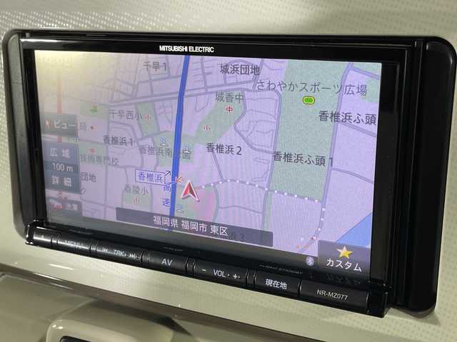 ダイハツ ムーヴ キャンバス G メイクアップ SA Ⅲ 福岡県 2018(平30)年 5.3万km パールホワイトⅢ/ナチュラルベージュマイカメタリック 2トーン 禁煙車/社外メモリナビ/・CD/DVD/BT/フルセグTV/・バックモニター/スマートアシスト３/両側パワースライドドア/ドライブレコーダー前後/LEDヘッドライト/・オートライト/・フォグランプ/スマートキー/・スペアキー/・プッシュスタート/アイドリングストップ/純正フロアマット/純正ドアバイザー