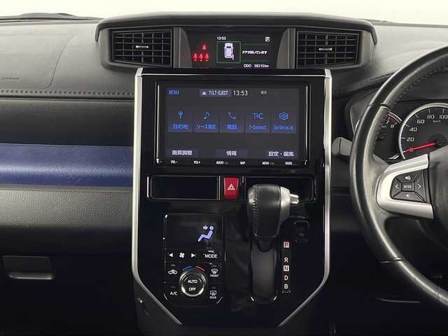 トヨタ タンク カスタムG－T 新潟県 2020(令2)年 5.9万km ブラックマイカメタリック スマートアシスト/純正ナビ/　　フルセグ/CD/BT/SD/バックカメラ/両側パワースライドドア/クルーズコントロール/LEDオートライト/オートマチックハイビーム/Fフォグ/純正15インチアルミホイール/ステアリングスイッチ/アイドリングストップ/オートエアコン/コーナーセンサー/スマートキー/ビルトインETC