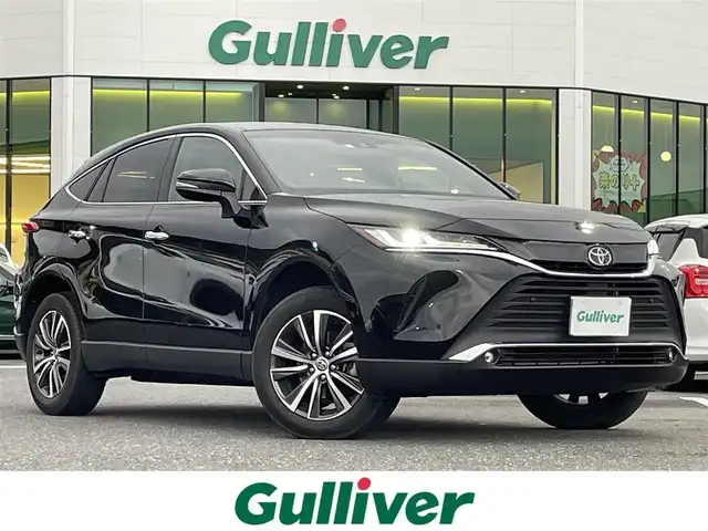 トヨタ ハリアー G 島根県 2023(令5)年 5.2万km ブラック 登録時走行距離51834km/保証書/取扱説明書/純正ディズプレイオーディオ　ナビ機能なし/レーンキープアシスト/衝突軽減システム/フルセグTV/Bluetooth/レーダークルーズコントロール/バックカメラ/パワーシート/コーナーセンサー/ブラインドスポットモニター/LEDヘッドライト/インテリジェントミラー/オートマチックハイビーム/ステアリングスイッチ/ウィンカーミラー/スマートキー/プッシュスタート/パーキングサポートブレーキ/リヤクロストラフィックアラート/プリクラッシュセーフティシステム/純正18インチアルミ/ETC2.0