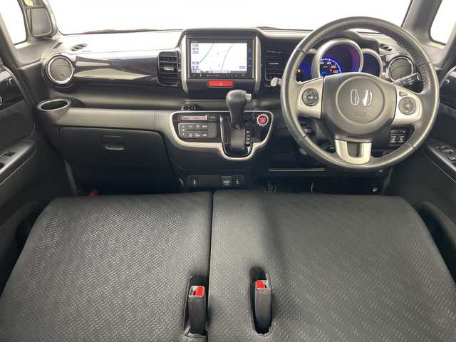 ホンダ Ｎ ＢＯＸ カスタム G ターボSSパッケージ 道央・札幌 2014(平26)年 7.8万km スマートブラック ・4WD/・純正ナビ/・BT&CD&DVD&SD&USB&フルセグTV/・バックカメラ/・両側パワースライドドア/・クルーズコントロール/・シティブレーキアクティブシステム/・パドルシフト/・前席シートヒーター/・ECON/・オートライト/・プッシュスタート/・スマートキー/・電動格納ミラー/・積込サマータイヤ純正AW付