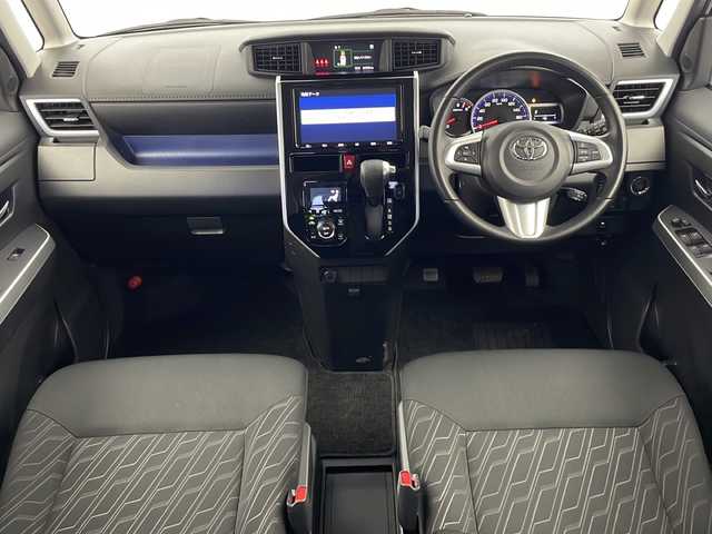トヨタ ルーミー カスタムG－T 栃木県 2019(令1)年 5.7万km パールホワイトⅢ 純正9インチナビ/ 【AM/FM/CD/DVD/SD/BT/フルセグTV】/バックカメラ/モデリスタエアロ/プリクラッシュセーフティ/クリアランスソナー/クルーズコントロール/両側パワースライドドア/ドライブレコーダー 前後/LEDヘッドライト/オートハイビーム/アイドリングストップ/横滑り防止装置/純正ドアバイザー/純正フロアマット/ステアリングスイッチ/ETC/スペアキー１本