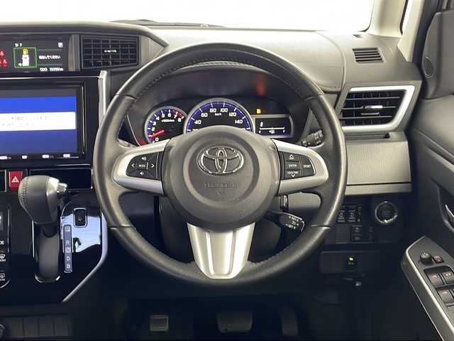 トヨタ ルーミー カスタムG－T 栃木県 2019(令1)年 5.7万km パールホワイトⅢ 純正9インチナビ/ 【AM/FM/CD/DVD/SD/BT/フルセグTV】/バックカメラ/モデリスタエアロ/プリクラッシュセーフティ/クリアランスソナー/クルーズコントロール/両側パワースライドドア/ドライブレコーダー 前後/LEDヘッドライト/オートハイビーム/アイドリングストップ/横滑り防止装置/純正ドアバイザー/純正フロアマット/ステアリングスイッチ/ETC/スペアキー１本