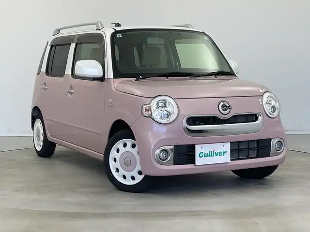 ダイハツ ミラ ココア プラスX 新潟県 2017(平29)年 4.8万km パールホワイトⅢ/ムースピンクパール 2トーン 純正メモリナビ【NSZN-W67D】/　フルセグTV/Bluetooth/CD/DVD/ドライブレコーダー【DRN-H66N】/バックモニター/ETC/LEDヘッドライト/アイドリングストップ/