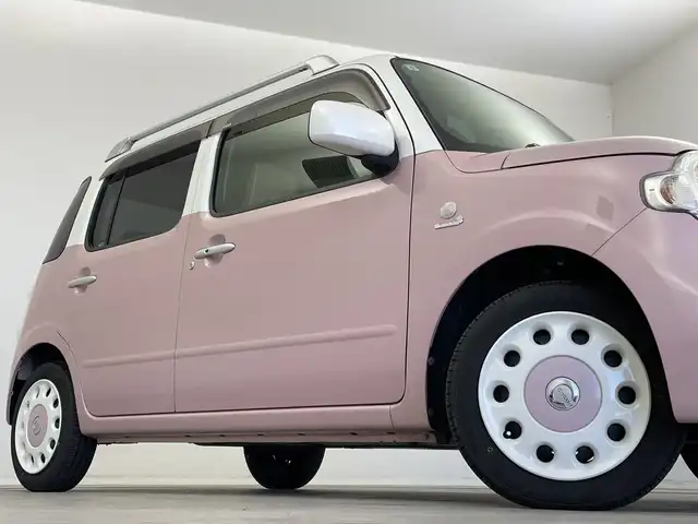 ダイハツ ミラ ココア プラスX 新潟県 2017(平29)年 4.8万km パールホワイトⅢ/ムースピンクパール 2トーン 純正メモリナビ【NSZN-W67D】/　フルセグTV/Bluetooth/CD/DVD/ドライブレコーダー【DRN-H66N】/バックモニター/ETC/LEDヘッドライト/アイドリングストップ/