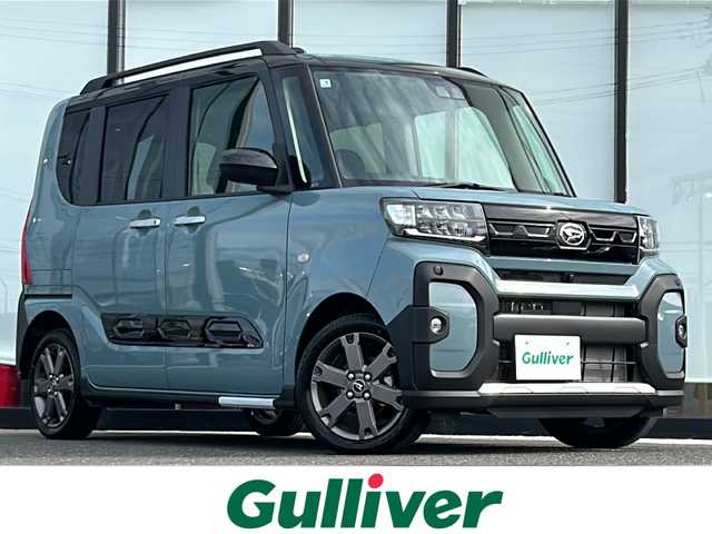 ダイハツ タント ファンクロスターボ 山形県 2025(令7)年 0.1万km ブラックマイカメタリック/レイクブルーメタリック 4WD/スマートアシスト/レーンキープアシスト/横滑り防止装置/前後コーナーセンサー/両側パワースライドドア/純正ディスプレイオーディオ/（Bluetooth/AppleCarPlay/AndoidAuto/フルセグ)/全方位カメラ/LEDオートライト/オートマチックハイビーム/フォグランプ/DN席シートヒーター/ステアリングスイッチ/電動パーキングブレーキ/オートブレーキホールド/電動格納ミラー/スマートキー