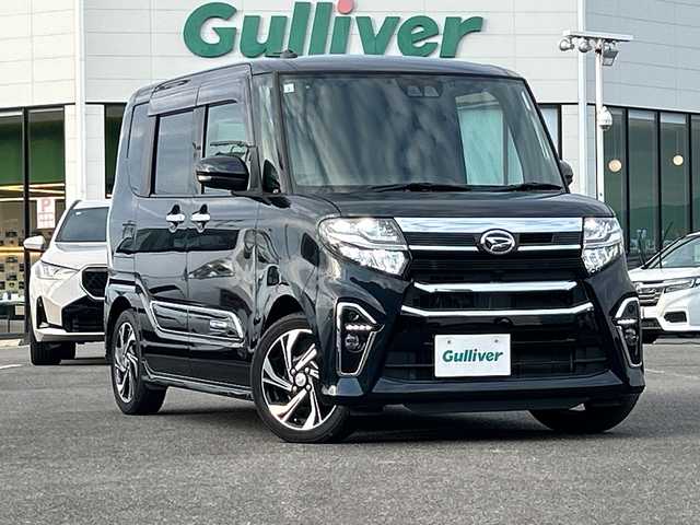 ダイハツ タント カスタム RS スタイルセレクション 佐賀県 2021(令3)年 5.3万km パールブラック 純正9インチナビゲーション/バックカメラ/ビルトインETC/アダプティブクルーズコントロール/ハーフレザーシート/前方ドライブレコーダー/前席シートヒーター/スマートアシスト/衝突回避支援ブレーキ機能/車線逸脱警報機能/両側パワースライド/純正15インチアルミホイール/LEDヘッドライト/フォグランプ