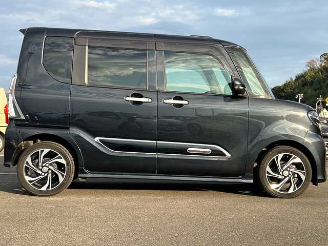 ダイハツ タント カスタム RS スタイルセレクション 佐賀県 2021(令3)年 5.3万km パールブラック 純正9インチナビゲーション/バックカメラ/ビルトインETC/アダプティブクルーズコントロール/ハーフレザーシート/前方ドライブレコーダー/前席シートヒーター/スマートアシスト/衝突回避支援ブレーキ機能/車線逸脱警報機能/両側パワースライド/純正15インチアルミホイール/LEDヘッドライト/フォグランプ