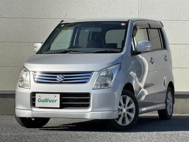 スズキ ワゴンＲ FX－LTD 茨城県 2010(平22)年 5万km シルキーシルバーメタリック 純正カーオーディオ/　(AM/FM/CD)/スマートキー/純正アルミホイール/社外フロアマット/パワーステアリング/ABS/Wエアバック/取扱説明書/スペアキー