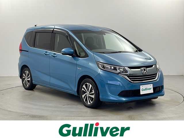 ホンダ フリード＋ ハイブリット EX 栃木県 2019(平31)年 5.3万km ブルーホライゾンM 純正SDナビ/   CD/DVD/Bluetooth/AM/FM/フルセグTV/バックカメラ/ビルトインETC/ホンダセンシング/・衝突軽減ブレーキ/・誤発進抑制機能/・アダプティブクルーズコントロール/・車線維持支援システム/・路外逸脱抑制機能/・先行車発進お知らせ機能/・標識認識機能/11.6型純正フリップダウンモニター/両側パワースライドドア/ハーフレザーシート /シートヒーター /純正15インチAW/純正フロアマット/オートライト/オートLED/プッシュスタート/スマートキー