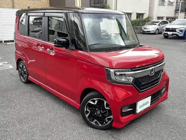 ホンダ Ｎ ＢＯＸ 2トン カスタム G L ターボ ホンダセンシング 広島県 2020(令2)年 6.1万km ミラノレッド /登録時走行距離/　　　　　　　61027キロ/Honda SENSING/ナビ装着用スペシャルパッケージ/オートリトラミラー/アレルクリーンプラスシート/プラズマクラスター/リア左側パワースライドドア/リア右側パワースライドドア/前席用i-サイドエアバッグシステム/サイドカーテンエアバッグシステム(前席/後席対応)/ブラック塗装＋切削 15インチアルミホイール/プライムスムース＆トリコットコンビシート/運転席＆助手席シートヒーター/2トーン塗装/スペアキー×１/ビルトインETC/新車時整備手帳/　　【保証書】/取扱説明書/