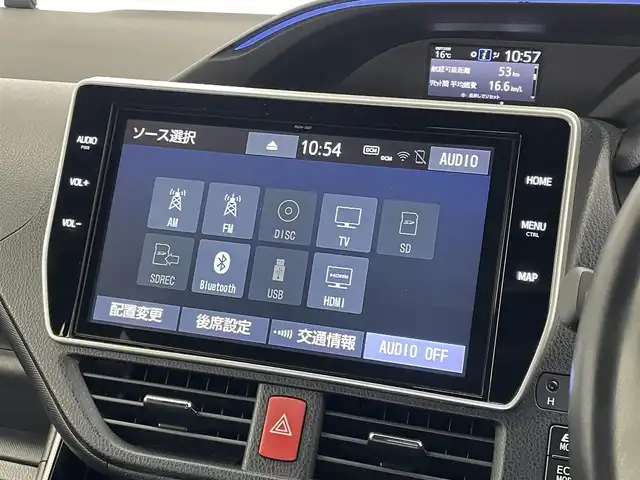 トヨタ ヴォクシー ハイブリッド ZS 煌Ⅱ 埼玉県 2019(平31)年 6.3万km ブラッキッシュアゲハガラスフレーク モデリスタフルエアロ/モデリスタマフラー/モデリスタヘッドライトガーニッシュ/モデリスタシグネチャーイルミブレード/モデリスタドアハンドルガーニッシュ/純正10インチSDナビ/(CD/DVD/Bluetooth/USB/HDMI/音楽録音/フルセグ)/フリップダウンモニター/両側パワースライドドア/バックカメラ/ドライブレコーダー/プリクラッシュセーフティ/クルーズコントロール/ビルトインETC2.0/シートヒーター/オートLEDライト/純正16インチアルミホイール