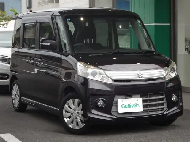 スズキ スペーシア カスタム XS 静岡県 2013(平25)年 8.6万km ミステリアスバイオレットパール ワンオーナー/クラリオンナビ/・GCX612/・フルセグ/・DVD再生/・CD再生/・CD録音/・SD/片側パワースライドドア/ETC/本革巻ステアリング/アイドリングストップ/オートライト/フォグライト/オーバーヘッドコンソール/ウインカーミラー/電動格納ミラー/純正フロアマット/ドアバイザー/プッシュスタート/スマートキー×2/取扱説明書/新車保証書