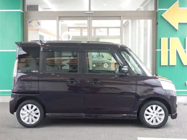 スズキ スペーシア カスタム XS 静岡県 2013(平25)年 8.6万km ミステリアスバイオレットパール ワンオーナー/クラリオンナビ/・GCX612/・フルセグ/・DVD再生/・CD再生/・CD録音/・SD/片側パワースライドドア/ETC/本革巻ステアリング/アイドリングストップ/オートライト/フォグライト/オーバーヘッドコンソール/ウインカーミラー/電動格納ミラー/純正フロアマット/ドアバイザー/プッシュスタート/スマートキー×2/取扱説明書/新車保証書