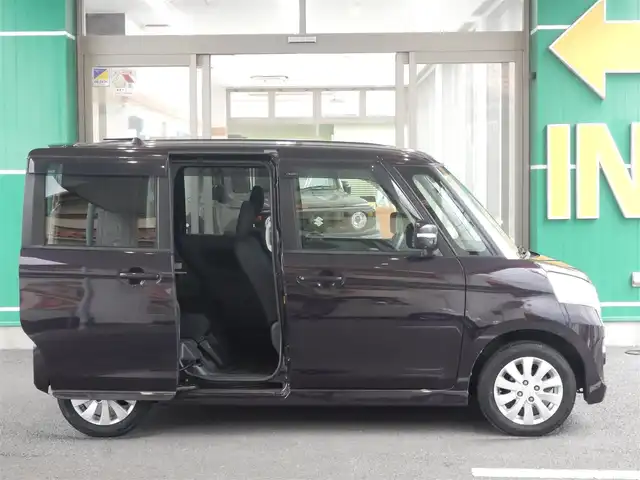 スズキ スペーシア カスタム XS 静岡県 2013(平25)年 8.6万km ミステリアスバイオレットパール ワンオーナー/クラリオンナビ/・GCX612/・フルセグ/・DVD再生/・CD再生/・CD録音/・SD/片側パワースライドドア/ETC/本革巻ステアリング/アイドリングストップ/オートライト/フォグライト/オーバーヘッドコンソール/ウインカーミラー/電動格納ミラー/純正フロアマット/ドアバイザー/プッシュスタート/スマートキー×2/取扱説明書/新車保証書