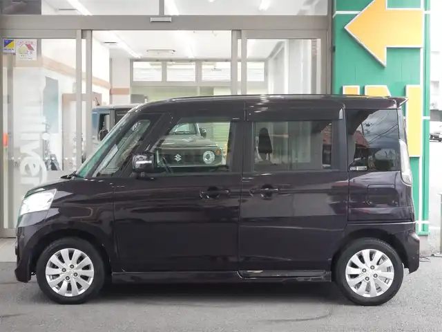 スズキ スペーシア カスタム XS 静岡県 2013(平25)年 8.6万km ミステリアスバイオレットパール ワンオーナー/クラリオンナビ/・GCX612/・フルセグ/・DVD再生/・CD再生/・CD録音/・SD/片側パワースライドドア/ETC/本革巻ステアリング/アイドリングストップ/オートライト/フォグライト/オーバーヘッドコンソール/ウインカーミラー/電動格納ミラー/純正フロアマット/ドアバイザー/プッシュスタート/スマートキー×2/取扱説明書/新車保証書