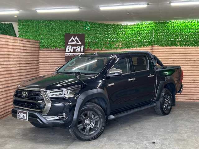 トヨタ ハイラックス Z 道央・札幌 2021(令3)年 2.5万km アティチュードブラックマイカ 【2508006052】/４ＷＤ　/トヨタセーフティセンス　/純正ナビ　/フルセグＴＶ　/Ｂｌｕｅｔｏｏｔｈ　/バックカメラ　/純正１７インチアルミホイール　/トノカバー　/オーバーフェンダー　/デジタルインナーミラー　/リアモニター　/レーダークルーズ/革調シートカバー/ルームライトLED/LEDヘッドライト/フォグライト/ＥＴＣ
