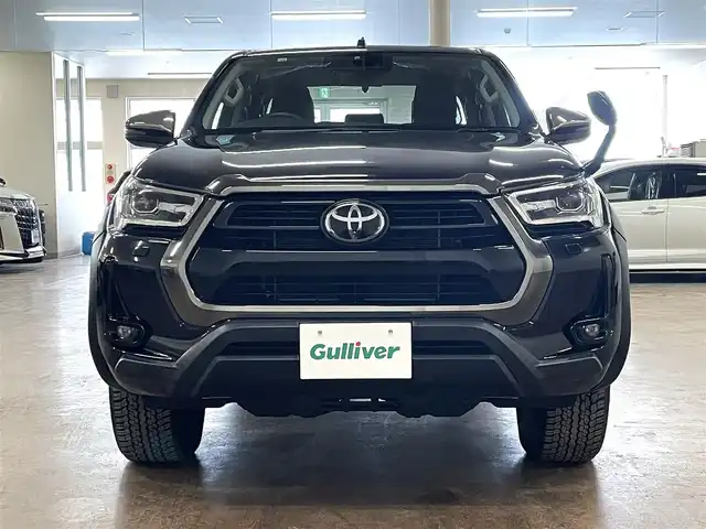 トヨタ ハイラックス Z 道央・札幌 2021(令3)年 2.5万km アティチュードブラックマイカ 4WD　/トヨタセーフティセンス　/純正ナビ　/フルセグＴＶ/CD/DVD/Bluetooth/HDMI/SD/USB/バックカメラ　/純正１７インチアルミホイール　/トノカバー　/ロールバー/オーバーフェンダー　/デジタルインナーミラー型前後ドラレコ/リアモニター　/レーダークルーズコントロール/クラッツィオシートカバー/ミラーヒーター/LEDヘッドライ/LEDフォグランプ/ETC/コーナーセンサー/スマートキー×2/保証書/取扱説明書