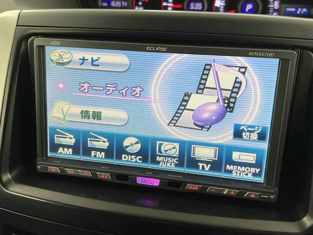 トヨタ ヴォクシー ZS 道央・札幌 2007(平19)年 16.4万km ブラック ・４WD/切替スイッチ有/・寒冷地仕様/・社外　HDDナビ/・ワンセグ/CD/DVD/・バックカメラ/・片側パワースライドドア/・フロントワイパーデアイザー/・ETC  /HIDライト/・パドルシフト/・社外エンジンスターター/・ABS