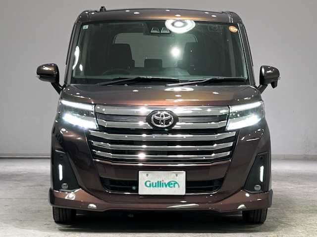 トヨタ ルーミー カスタムG 宮城県 2023(令5)年 2.5万km プラムブラウンパールクリスタルシャイン ワンオーナー/スマートアシスト/・衝突回避支援ブレーキ機能/・車線逸脱警報機能/・先行者発進お知らせ機能/・アダプティブドライビングビーム/・コーナーセンサー/・標識認識機能/・前者速追従機能付きアダプティブクルーズコントロール/純正ナビ/・バックカメラ/・Bluetooth/CD/・フルセグTV/オートブレーキホールド/電動パーキング/両側パワースライドドア/ビルトインETC/プッシュスタート/スマートキー/LEDヘッドライト/オートライト/フォグランプ/純正アルミホイール/純正フロアマット/ドアバイザー/電動格納ミラー