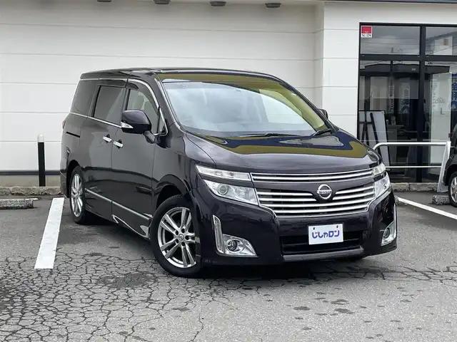 日産 エルグランド 250ハイウェイスター 青森県 2013(平25)年 14万km オーロラモーヴ (株)IDOMが運営する【じしゃロン青森店】の自社ローン専用車両になりますこちらは現金、またはオートローンご利用時の価格です。自社ローンご希望の方は別途その旨お申付け下さい。/純正8インチSDナビ/　Bluetooth フルセグTV DVD CD AUX iPod USB/ALPINE10.2インチフリップダウンモニター/バックカメラ/片側パワースライドドア/横滑り防止装置/ハーフレザーシート/助手席二列目オットマン/オートヘッドライト/フロントフォグライト/リアオートエアコン/ビルトインETC/純正フロアマット/スペアキー