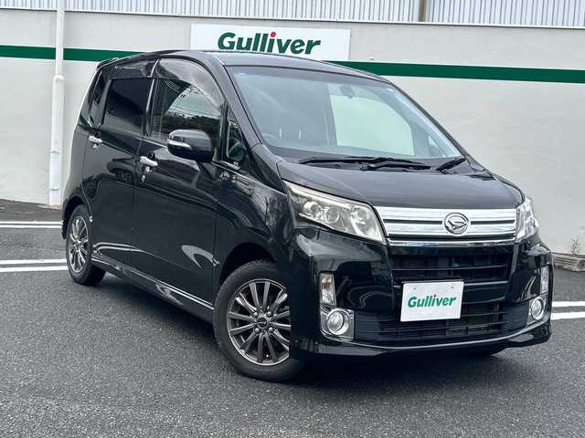 ダイハツ ムーヴ カスタム X LTD 東京都 2014(平26)年 7.1万km ブラックマイカメタリック 純正ナビ/バックカメラ/CD/AUX/USB/純正フロアマット/オートライト/LEDヘッドライト/社外アルミR14/前後ドライブレコーダー/パワーステアリング/パワーウィンドウ/スマートキー/取扱説明書/保証書