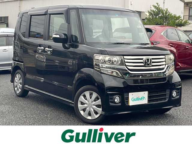 ホンダ Ｎ ＢＯＸ カスタム G 東京都 2013(平25)年 3.9万km クリスタルブラックパール ワンオーナー/社外メモリナビ　型式：MDV-M807HD/【Bluetooth/TV/DVD/CD/HDMI】/バックカメラ/ETC/両側スライドドア/ドライブレコーダー/プッシュスタート/スマートキー×2/アイドリングストップ/電格ミラー