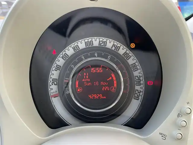 フィアット ５００ 1．2 ポップ 愛知県 2016(平28)年 4.3万km ビアンコ・ガーラ リモコンキー/社外ナビ/フルセグTV/BT/USB/ETC/社外14インチAW/ステアリングスイッチ/純正フロアマット/純正ホイールキャップ付きスタッドレス4本車載/取説、保証書