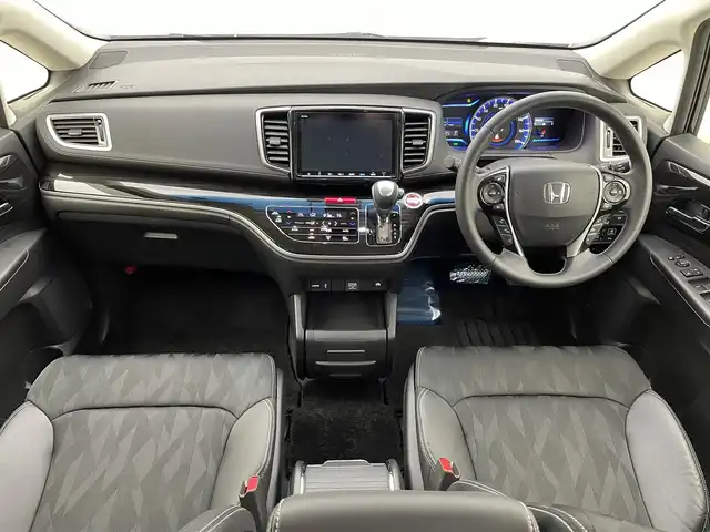 ホンダ オデッセイ ハイブリッド アブソルート・EXホンダセンジング 宮城県 2019(令1)年 6.7万km クリスタルブラックパール 純正９型ナビ/全周囲カメラ/ＢＳＭ/パーキングアシスト/前席シートヒーター/前席パワーシート/純正エンジンスターター/センターコンソール/アームレスト/100V電源/ホンダセンシング/両側パワースライドドア/ハーフレザーシート/ETC2.0/前後ドライブレコーダー/禁煙車