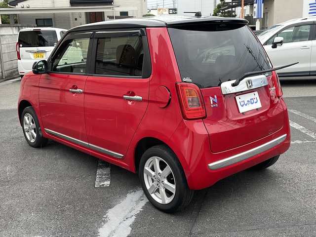 ホンダ Ｎ ＯＮＥ プレミアム Lパッケージ 長野県 2013(平25)年 9.5万km ミラノレッド (株)IDOMが運営する【じしゃロン長野店】の自社ローン専用車両になります。こちらは現金またはオートローンご利用時の価格です。自社ローンご希望の方は別途その旨お申付け下さい/純正ナビ/Bluetooth/ETC/バックカメラ/4WD/純正フロアマット/横滑り防止/盗難防止/オートライト
