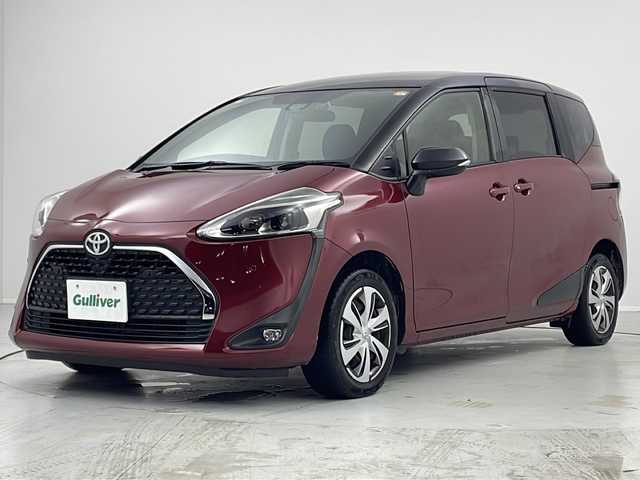 トヨタ シエンタ G クエロ 茨城県 2019(平31)年 5.1万km ブラックマイカ/センシュアルレッドマイカ ナビ　フルセグＴＶ　Bluetooth　バックモニター　両側電動スライドドア　トヨタセーフティセンス　レーンキープアシスト　ＬＥＤヘッドランプ　シートヒーター　ステアリングヒーター