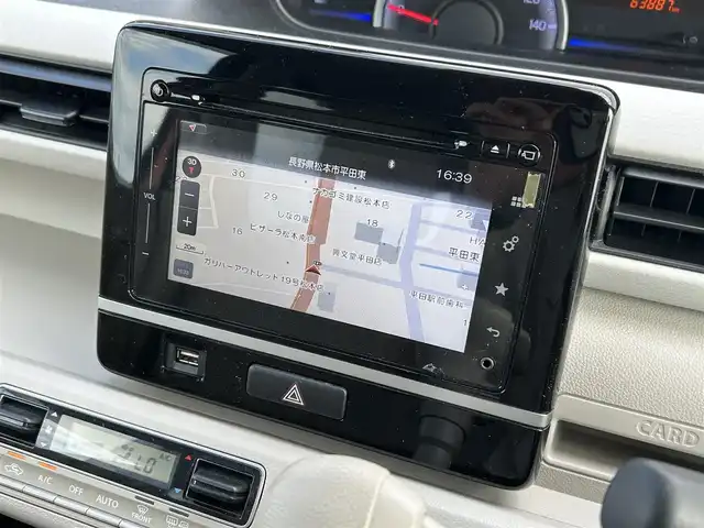 スズキ ワゴンＲ HYBRID FX 長野県 2017(平29)年 6.4万km リフレクティブオレンジM 純正フルセグナビ/全方位カメラ/4WD/ワンオーナー/純正ビルトインETC/レーンアシスト/純正フロアマット/スペアキー