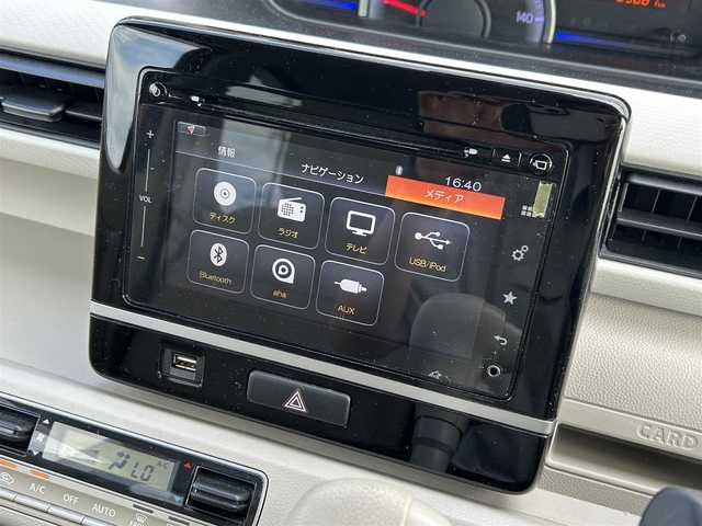 スズキ ワゴンＲ HYBRID FX 長野県 2017(平29)年 6.4万km リフレクティブオレンジM 純正フルセグナビ/全方位カメラ/4WD/ワンオーナー/純正ビルトインETC/レーンアシスト/純正フロアマット/スペアキー