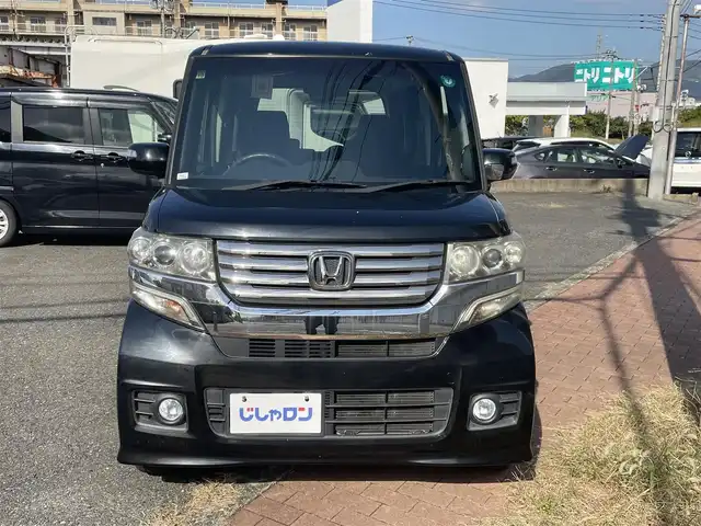 ホンダ Ｎ ＢＯＸ G Lパッケージ 福岡県 2012(平24)年 10万km クリスタルブラックパール (株)IDOMが運営する【じしゃロン八幡西店】の自社ローン専用車両になります。こちらは現金またはオートローンご利用時の価格です。自社ローンご希望の方は別途その旨お申付け下さい/スマートキー/純正ナビ/ワンセグ/バックカメラ/片側パワースライドドア/ウィンカーミラー/ドアバイザー