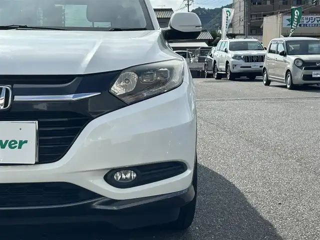ホンダ ヴェゼル S 広島県 2015(平27)年 10.8万km ホワイトオーキッドパール ワンオーナー/メモリナビ/フルセグテレビ/アイドリングストップ/クルーズコントロール/ドアバイザー/プッシュスタート/ETC/LED