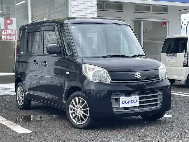 スズキ スペーシア G 徳島県 2014(平26)年 9.5万km ブルーイッシュブラックパール3 (株)IDOMが運営する【じしゃロン徳島店】の自社ローン対象車両になります。こちらは現金ご利用時の価格です。自社ローンご希望の方は別途その旨お申付け下さい。	/社外ナビ/ETC/フルセグTV/CD/DVD再生/Bluetooth/スマートキー/スペアキー×1