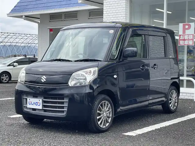 スズキ スペーシア G 徳島県 2014(平26)年 9.5万km ブルーイッシュブラックパール3 (株)IDOMが運営する【じしゃロン徳島店】の自社ローン対象車両になります。こちらは現金ご利用時の価格です。自社ローンご希望の方は別途その旨お申付け下さい。	/社外ナビ/ETC/フルセグTV/CD/DVD再生/Bluetooth/スマートキー/スペアキー×1