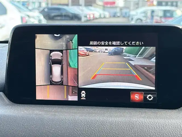 マツダ ＣＸ－５ 20S 宮城県 2019(平31)年 4.8万km スノーフレイクホワイトパールマイカ 360度ビューモニター/フロントパーキングセンサー（センター/コーナー）/CD/DVD/フルセグTV/＝＝＝/アドバンストスマートシティブレーキサポート/後退時スマートシティブレーキサポート/スマートシティブレーキサポート/レーダークルーズコントロール/誤発進抑制制御/ブラインドスポットモニタリング/車線逸脱警報システム/パーキングセンサー（リア）/ドライバーアテンションアラート/マツダコネクトナビ/・Bluetooth/・AppleCarPlay/AndroidAuto/革巻きステアリング/ステアリングスイッチ/MTモード付AT/LEDヘッドランプ/オートライト/スマートキー＆プッシュスタート/電動格納ミラー/社外17インチAW/純正フロアマット/ドアバイザー/W/サイド/カーテンエアバッグ