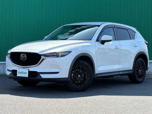 マツダ ＣＸ－５ 20S 宮城県 2019(平31)年 4.8万km スノーフレイクホワイトパールマイカ 360度ビューモニター/フロントパーキングセンサー（センター/コーナー）/CD/DVD/フルセグTV/＝＝＝/アドバンストスマートシティブレーキサポート/後退時スマートシティブレーキサポート/スマートシティブレーキサポート/レーダークルーズコントロール/誤発進抑制制御/ブラインドスポットモニタリング/車線逸脱警報システム/パーキングセンサー（リア）/ドライバーアテンションアラート/マツダコネクトナビ/・Bluetooth/・AppleCarPlay/AndroidAuto/革巻きステアリング/ステアリングスイッチ/MTモード付AT/LEDヘッドランプ/オートライト/スマートキー＆プッシュスタート/電動格納ミラー/社外17インチAW/純正フロアマット/ドアバイザー/W/サイド/カーテンエアバッグ
