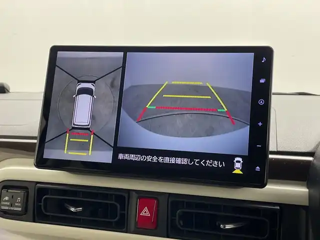 ダイハツ ムーヴ キャンバス ストライプス G ターボ 群馬県 2022(令4)年 3.9万km シャイニングホワイトパール/ファイアークォーツレッドメタリック 純正１０型ナビ　フルセグＴＶ　全周囲カメラ　衝突被害軽減システム　アダクティブクルーズコントロール　両側電動スライドドア　シートヒーター　ステアリングスイッチ　プッシュスタート　ＥＴＣ　ＬＥＤ　禁煙車